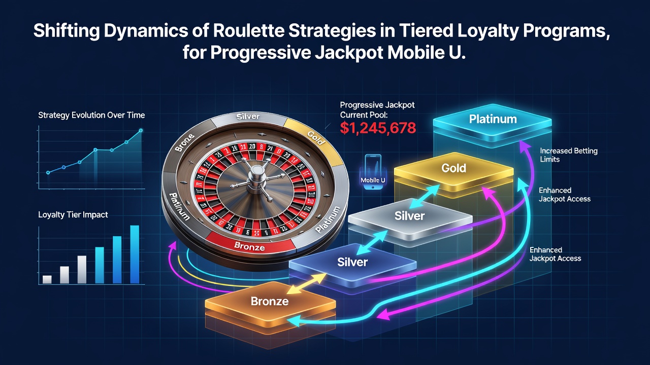Analytics dashboard showing roulette bet distribution changes across loyalty tiers with progressive jackpot overlays
